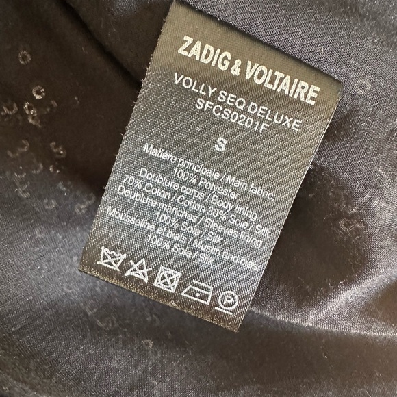 Zadig & Voltaire Black Sequin Open Blazer Size Small - Picture 5 of 10